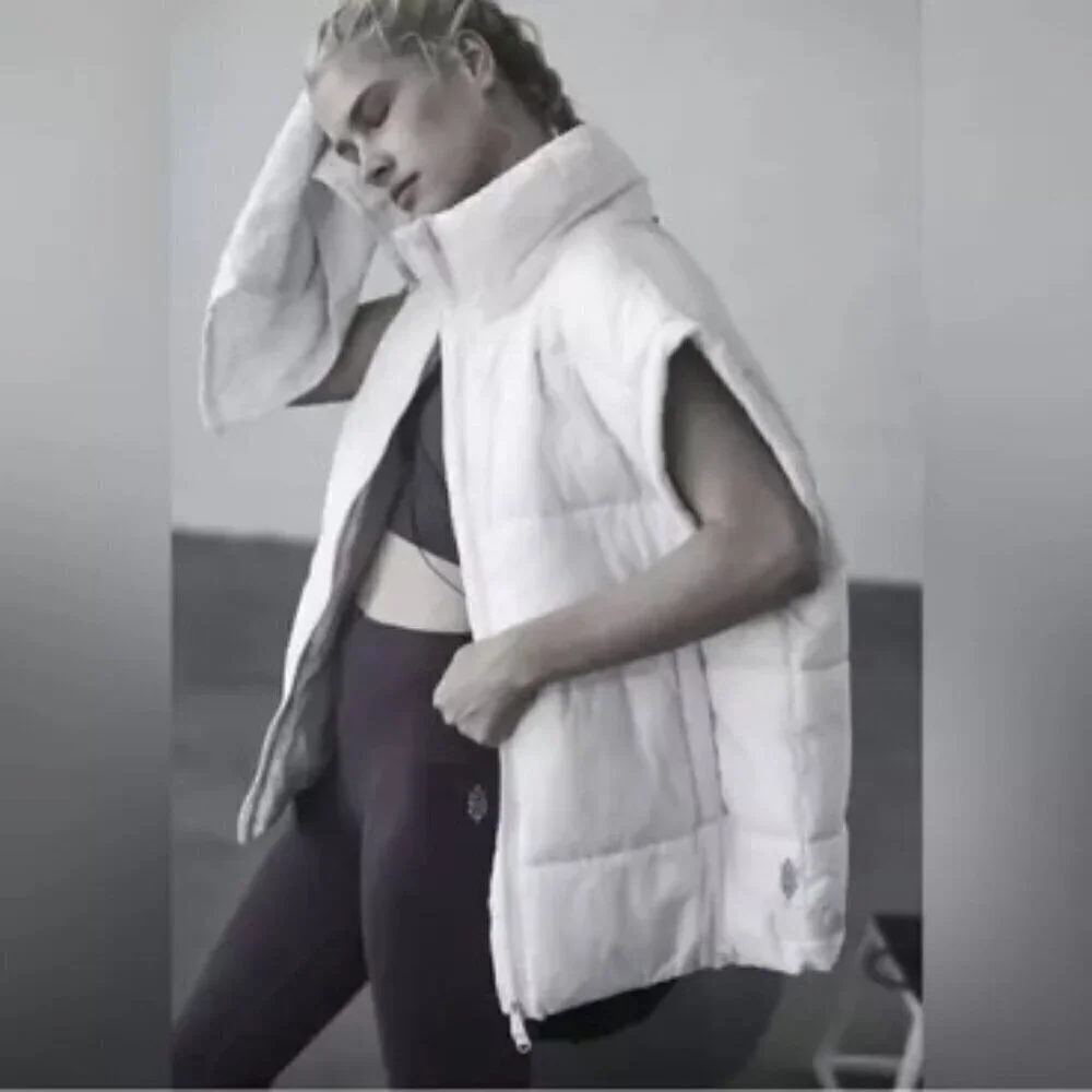 Free People Movement Oversized Slouchy In A Bubble Puffer Vest Size Large